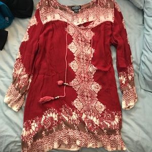 Boho long sleeve dress
